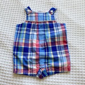 Janie and Jack Plaid Baby Boy 1-Piece 0-3 months